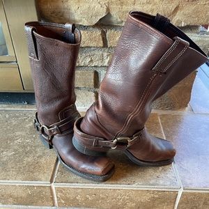 Vintage Frye Harness Boots